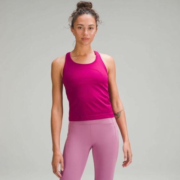 Lululemon Swiftly Tech Racerback Tank Top 2.0 Waist Length Magenta Pink 2 XS - Picture 1 of 8